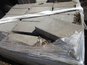 Grey Pavers, 7x12x3, 6 layers...