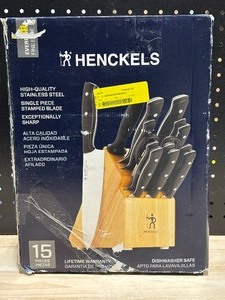 Henckels 15 Piece Knife and Block Set