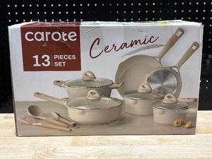 Carote 13 Piece Ceramic Cookware Set