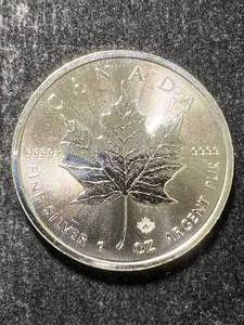 2019 CANADIAN MAPLE LEAF 1 TROY OZ .9999 FINE SILVER