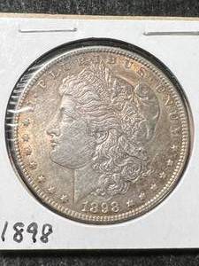 1898 US MORGAN SILVER DOLLAR