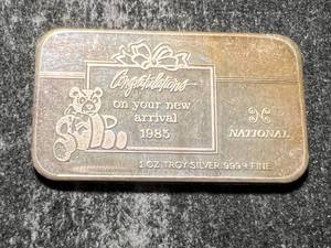 1 TROY OZ .999 FINE SILVER BAR