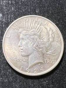 1924 US PEACE SILVER DOLLAR