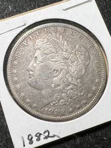 1882-S US MORGAN SILVER DOLLAR
