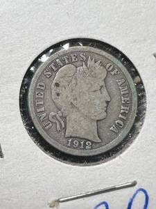 1912-D US BARBER DIME