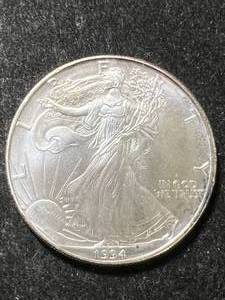 1994 AMERICAN SILVER EAGLE 1 TROY OZ .999 FINE SILVER