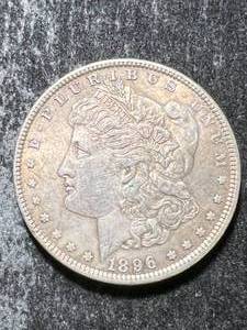1896 US MORGAN SILVER DOLLAR
