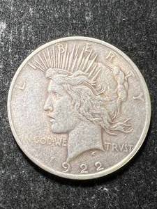 1922 US PEACE SILVER DOLLAR