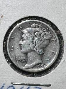 1943 US MERCURY DIME