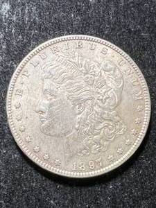 1897 US MORGAN SILVER DOLLAR