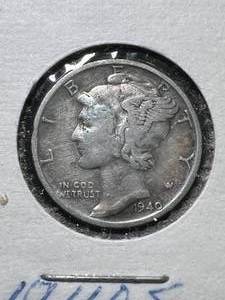 1940-S US MERCURY DIME