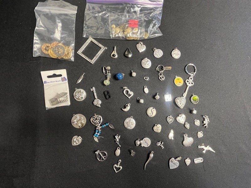 Blue Moon Beads - Assorted Silver-Tone Charms & Pendants for Jewelry Making