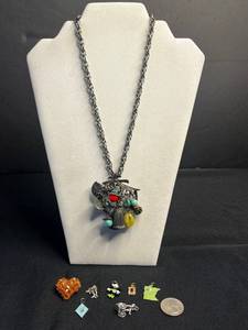 Charm Necklace & Assorted Charms Mixed Lot