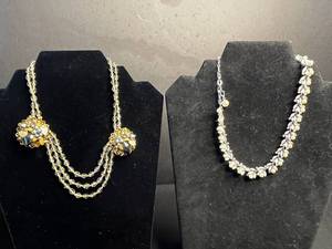 VTG Costume Jewelry Necklaces - Inc Trifari Faux Pearls (Lot of 2)