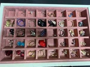 Costume Earrings Mixed Lot - Jewelry Organizer Tray Not Included