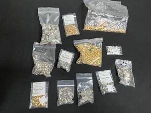Jewelry Making Findings Mixed Lot - Crimp, Fold Over & Assorted Pieces