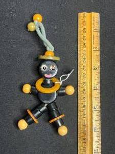 Crib Toy - Vintage Beaded Hanging Character