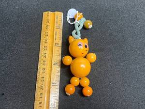 VTG Crib Toy Hanging Cat