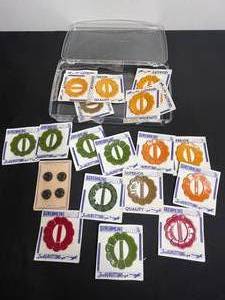Vintage Decorative Buttons Mixed Lot - Assorted Colors on Original Cards