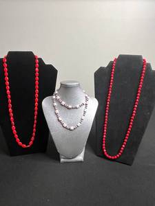 VTG Beaded Necklace Lot of 3