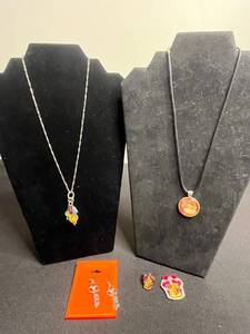 Harry Potter Gryffindor Necklace, Earrings & Pins Mixed Lot