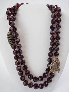Heidi Daus Double-Strand Beaded Necklace with Serpent Clasp (Includes Heidi Daus Box Not Shown)