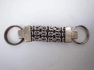 Lois Hill STERLING SILVER Indonesia Chainmail Key Chain