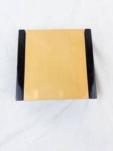 Faux Wood Pendant Necklace Display Box with Black Base