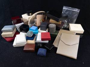 Royal Aura, Krementz & Assorted Jewelry Boxes - Mixed Gift Boxes & Pouches -Used