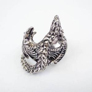 Dragon Ring with Dragon Head and Winged Scales