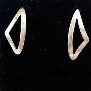 Aerie Sterling Silver Diamond-Shaped Open Frame Earrings