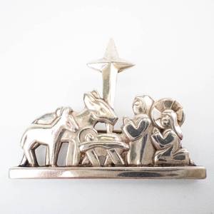 James Avery Sterling Silver Nativity Pin