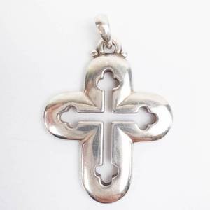 Rare James Avery 925 Sterling Silver Cross Pendant with Trefoil Ends