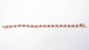 Ross-Simons Ruby Vermeil Bracelet - 18.3g, 7.5in