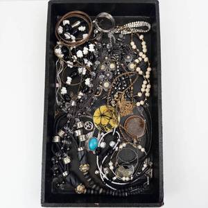 Assorted Costume Jewelry Lot - Necklaces, Bracelets & Rings