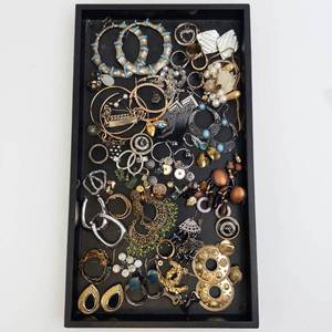 Assorted Costume Jewelry - Bangles, Earrings, Necklaces, and Rings