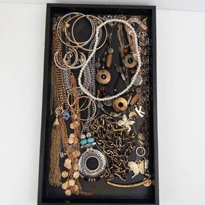 Assorted Costume Jewelry - Necklaces, Bracelets, Chains & Charms