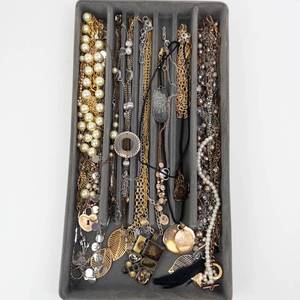 Assorted Costume Jewelry Necklaces, Bracelets & Pearl Strands - Mixed Lot