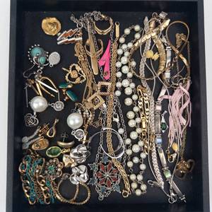 Assorted Costume Jewelry Lot - Necklaces, Bracelets, Earrings & Rings (Mixed Brands)