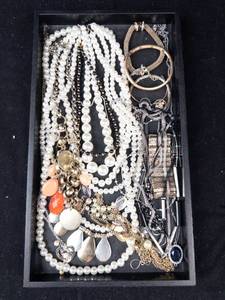Assorted Pearl and Bead Jewelry Lot - Necklaces, Bracelets, Charms