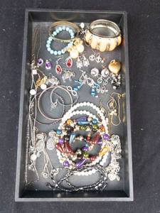 Assorted Costume Jewelry Collection - Bracelets, Necklaces, Earrings & Charms