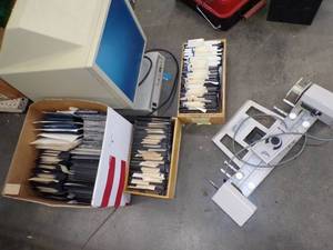 Microfilm reader and film� Magazines