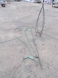 Plant Stand and 3 Shepards Hooks