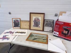 Vintage Framed Artwork and Advertising, Car Prints