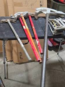 Lot of (5) Pipe Benders 1-14EMT  1 Rigid, 34EMT  12 Rigid (x3), 1-12 EMT