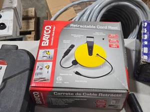 Bayco 30 Retractable Cord Reel  163 Cord  Metal Housing  10 Amps (in original packaging)