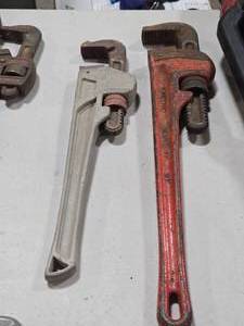 Lot of (2) Pipe Wrenches 18 and 14