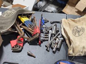 Lot of (2) Tool Bags with Allen Wrenches and Sockets