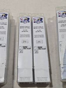 Lot of (2 Boxes) Patriot Tools Bi-Metal Metal Cutting Reciprocating Saw Blades M3403-25B 25-count ( 50 total items ) 9 x 14 TPI (in original packaging)
