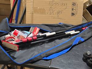 Zip Wall 10 Spring Loaded Poles Set of 4 with Velcro, Carry Bag